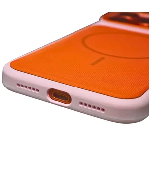 Чехол TPU TechWoven Hybrid with MagSafe для Apple iPhone 17 Pro Max (6.9") Pink / Orange