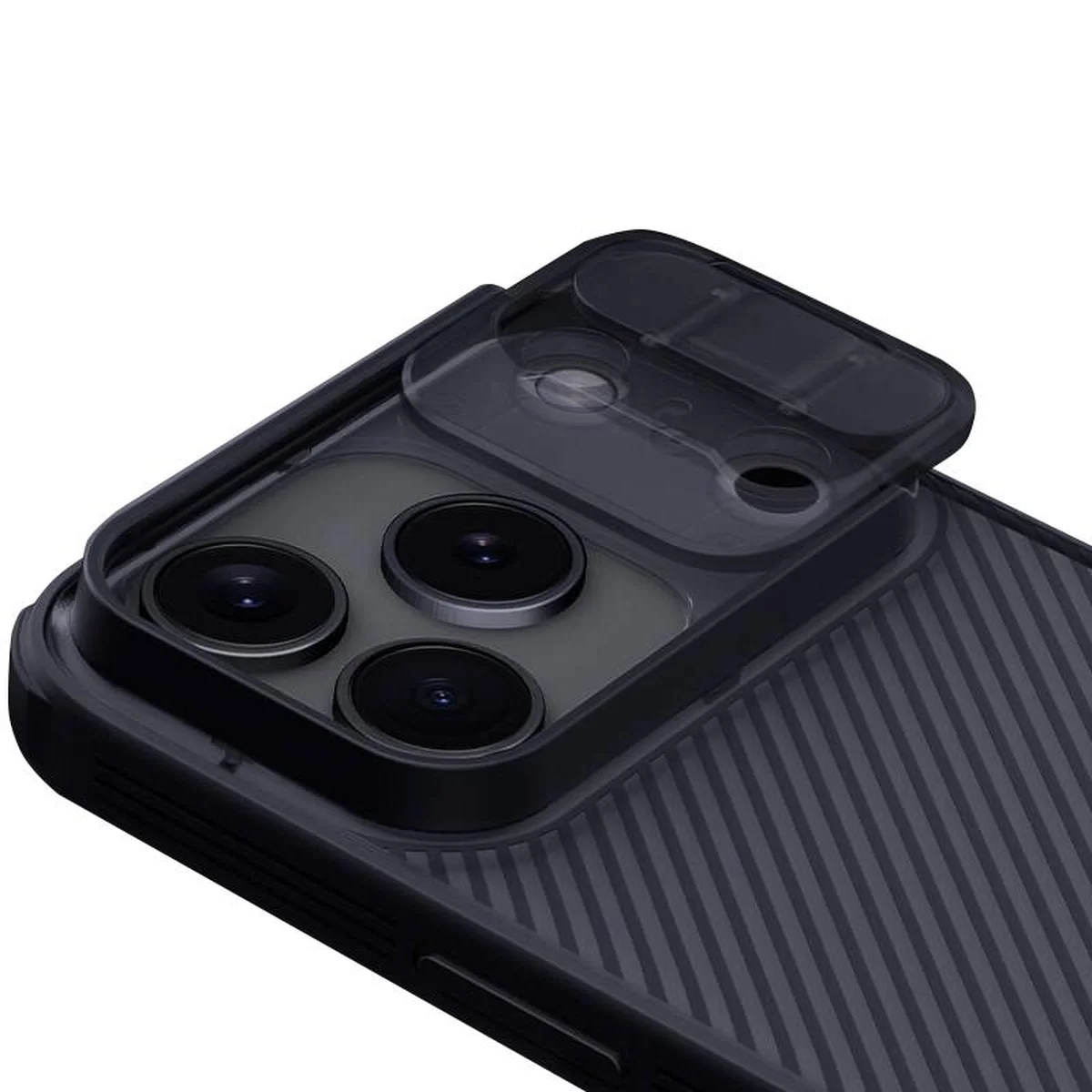 Карбоновая накладка Nillkin CamShield Pro для Apple iPhone 17 Pro Max (6.9") Transparent black