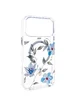 TPU+PC чехол Clear Garden with MagSafe для Apple iPhone 17 Pro Max (6.9") Blue Blossom