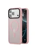 TPU+PC чехол Metal Buttons with MagSafe Colorful для Apple iPhone 17 Pro Max (6.9") Розовый / Pink
