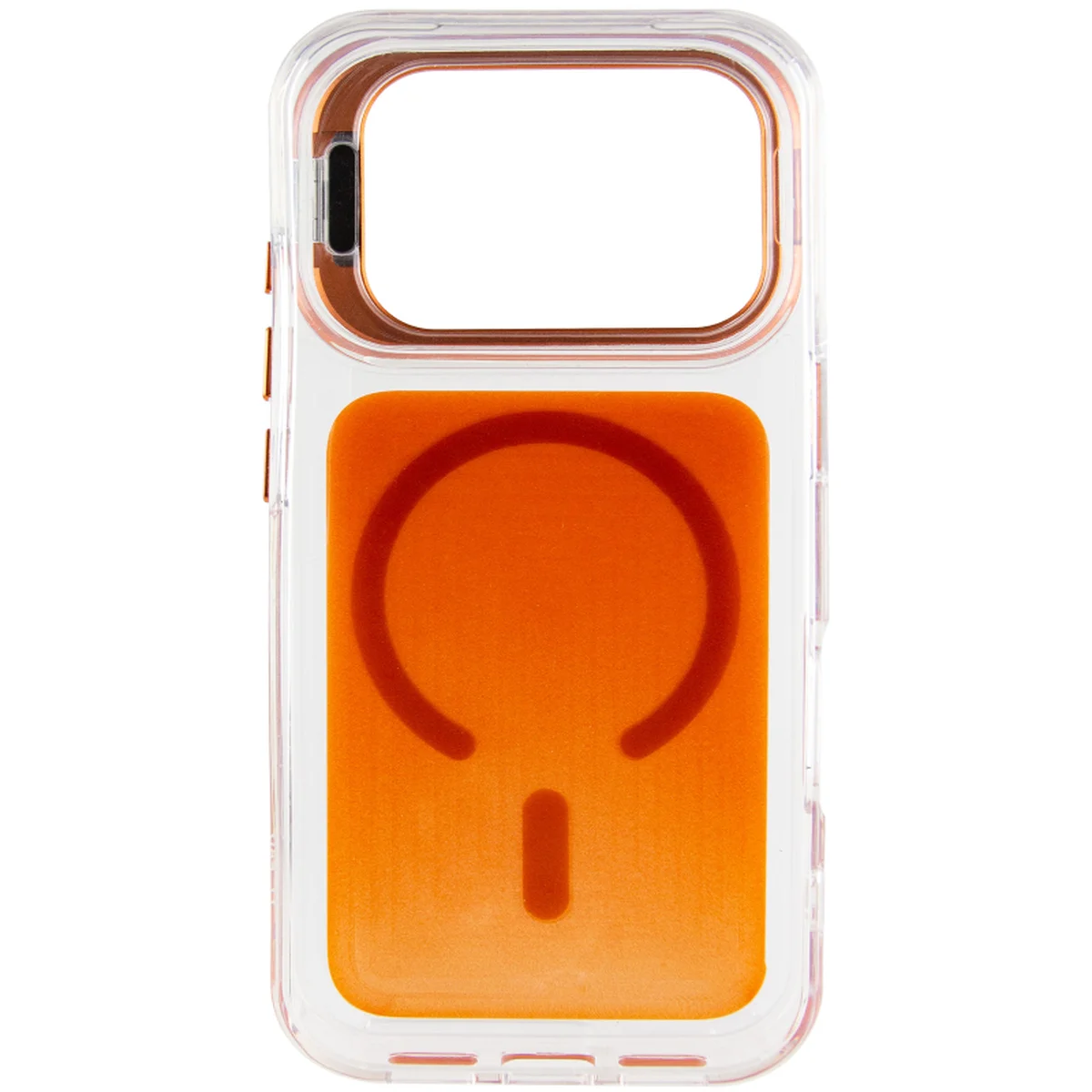 Чехол TPU+PC Jewel Sparkle with MagSafe для Apple iPhone 17 Pro Max (6.9") Orange Sparkle