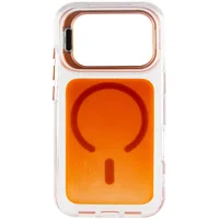 Чехол TPU+PC Jewel Sparkle with MagSafe для Apple iPhone 17 Pro Max (6.9") Orange Sparkle