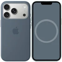 Чехол Silicone case (AAA) with Magsafe and Animation для Apple iPhone 17 Pro Max (6.9") Anchor Blue