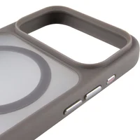 TPU+PC чехол Metal Buttons with Magnetic Fit для Apple iPhone 18 Pro Max / 17 Pro Max (6.9") Серый / Grey