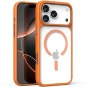 TPU+PC чехол Metal Buttons with MagSafe для Apple iPhone 17 Pro Max (6.9") Оранжевый / Orange