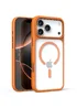 TPU+PC чохол Metal Buttons with MagSafe для Apple iPhone 17 Pro Max (6.9") Помаранчевий / Orange