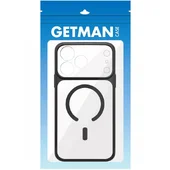 Чехол TPU GETMAN Moon Clear with MagSafe для Apple iPhone 17 Pro Max (6.9") Black