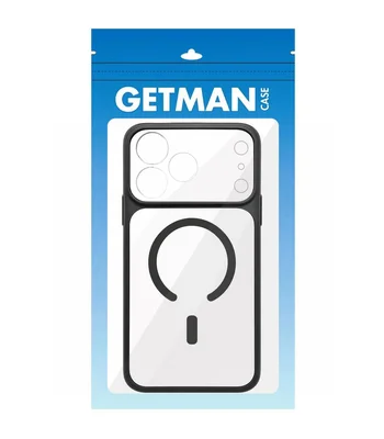 Чехол TPU GETMAN Moon Clear with MagSafe для Apple iPhone 17 Pro Max (6.9") Black Чехол TPU GETMAN Moon Clear with MagSafe для Apple iPhone 17 Pro Max (6.9") Black