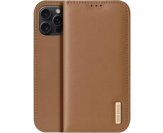 Чехол-книжка Dux Ducis Hivo для Apple iPhone 17 Pro Max (6.9") Brown
