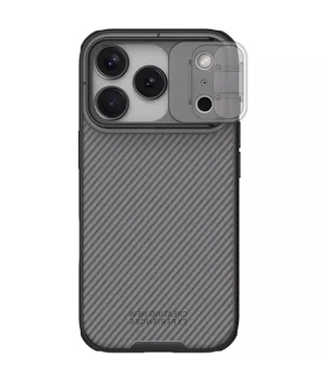 Карбонова накладка Nillkin CamShield Pro для Apple iPhone 17 Pro Max (6.9") Transparent black