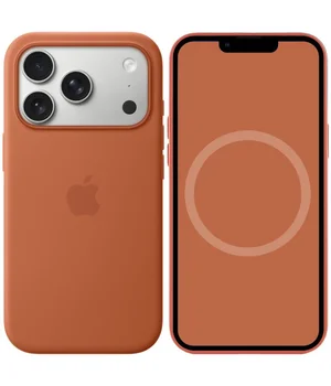 Чохол Silicone case (AAA) з Magsafe and Animation для Apple iPhone 17 Pro Max (6.9") Terra Cotta