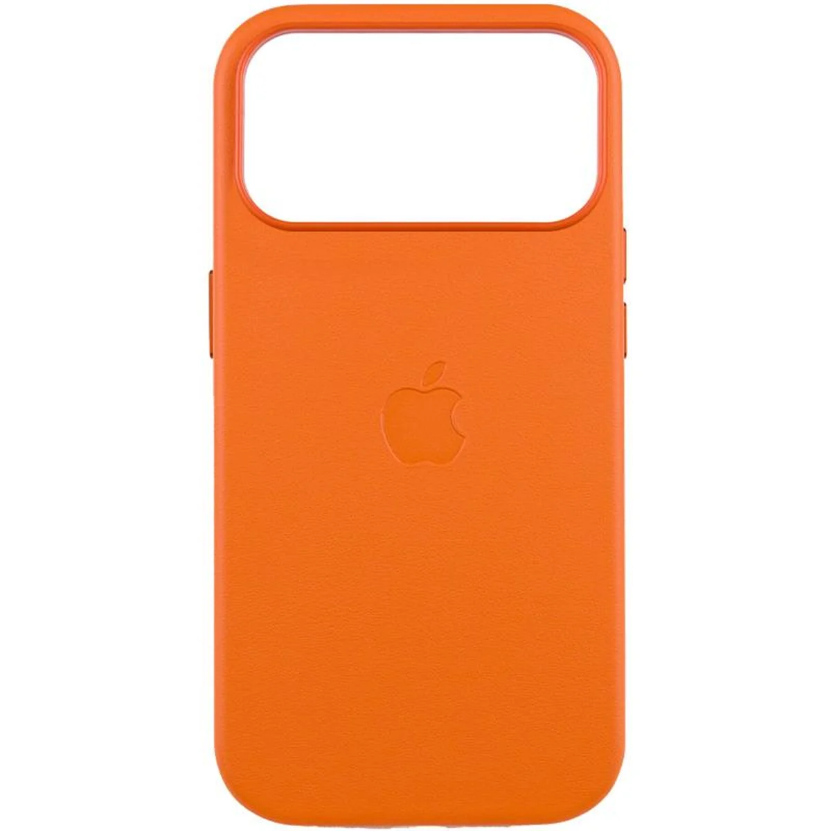 Кожаный чехол Leather Case (AAA) with MagSafe and Animation для Apple iPhone 17 Pro Max (6.9") Orange