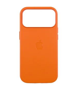 Шкіряний чохол Leather Case (AAA) з MagSafe and Animation для Apple iPhone 17 Pro Max (6.9") Orange