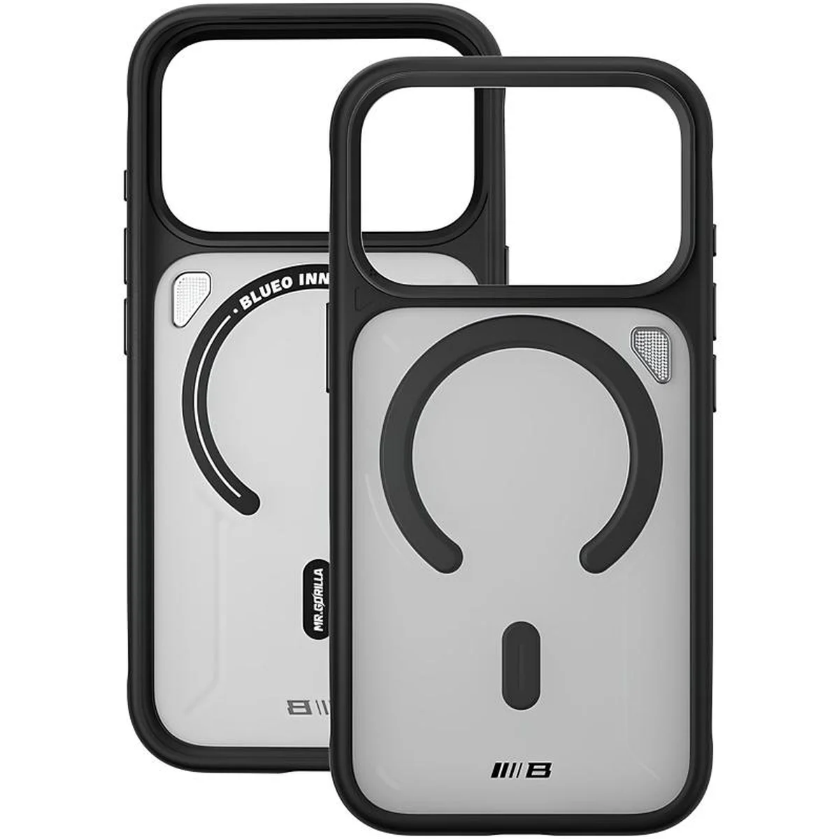 TPU+PC чехол Blueo Frosted Heat Dissipation Stand with MagSafe для Apple iPhone 17 Pro Max (6.9") Черный