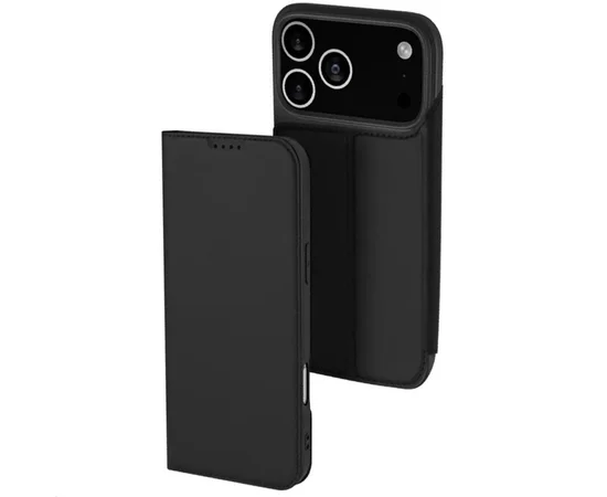 Чохол-книжка Dux Ducis з кишенею для візиток для Apple iPhone 17 Pro Max (6.9") Чорний