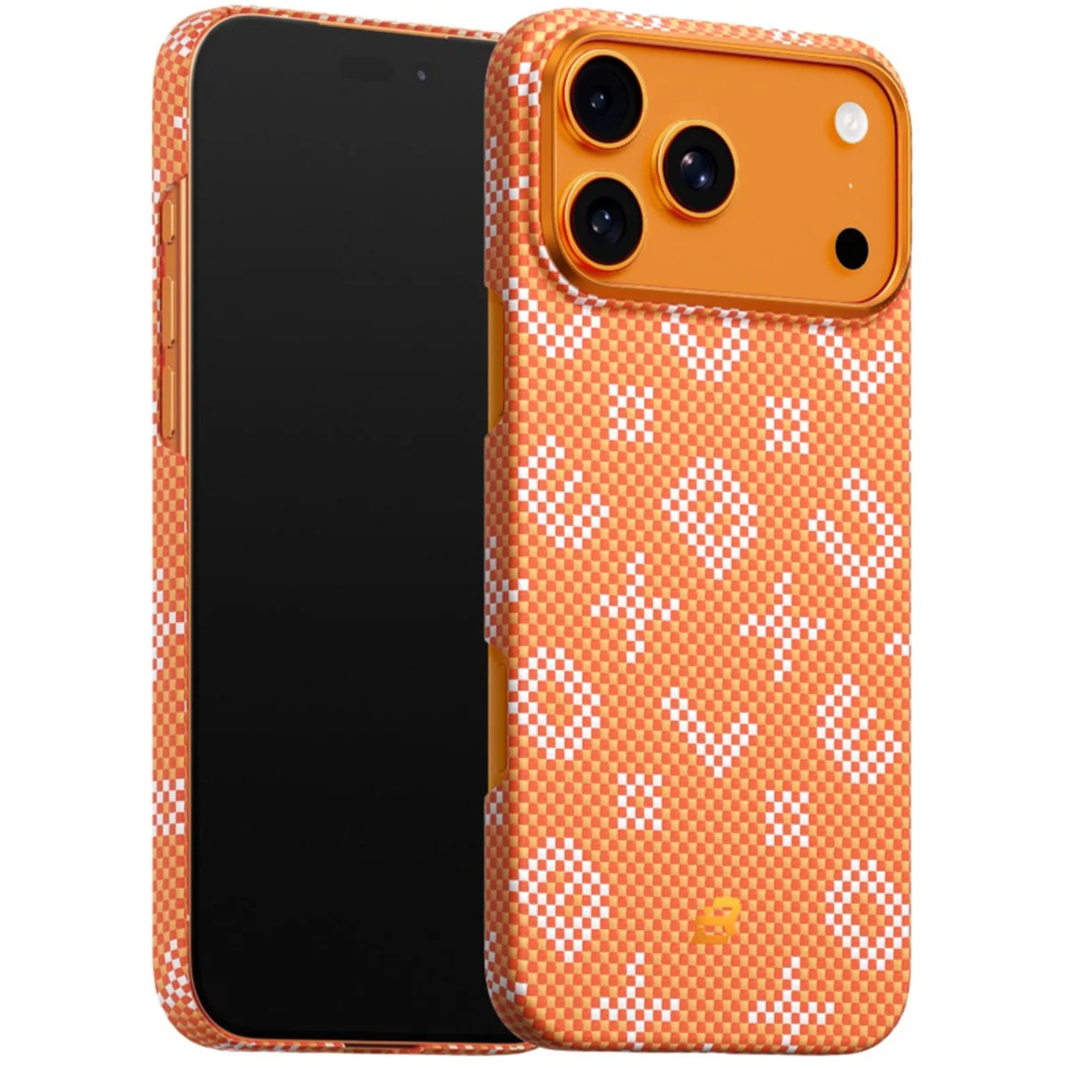 TPU+PC чехол Blueo Gilded Tactile Woven with MagSafe для Apple iPhone 17 Pro Max (6.9") Orange