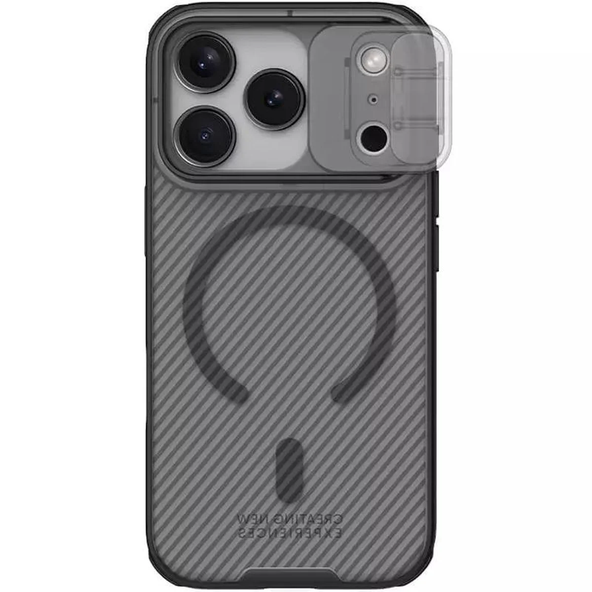 Карбонова накладка Nillkin CamShield Pro Magnetic для Apple iPhone 17 Pro Max (6.9") Transparent black