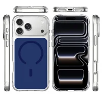 Чехол TPU+PC Space Pure Color with Magnetic Fit для Apple iPhone 17 Pro Max / 18 Pro Max (6.9") Blue