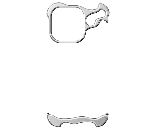 Чехол Minimalist Metal Bumper для Apple iPhone 17 Pro Max (6.9") Silver