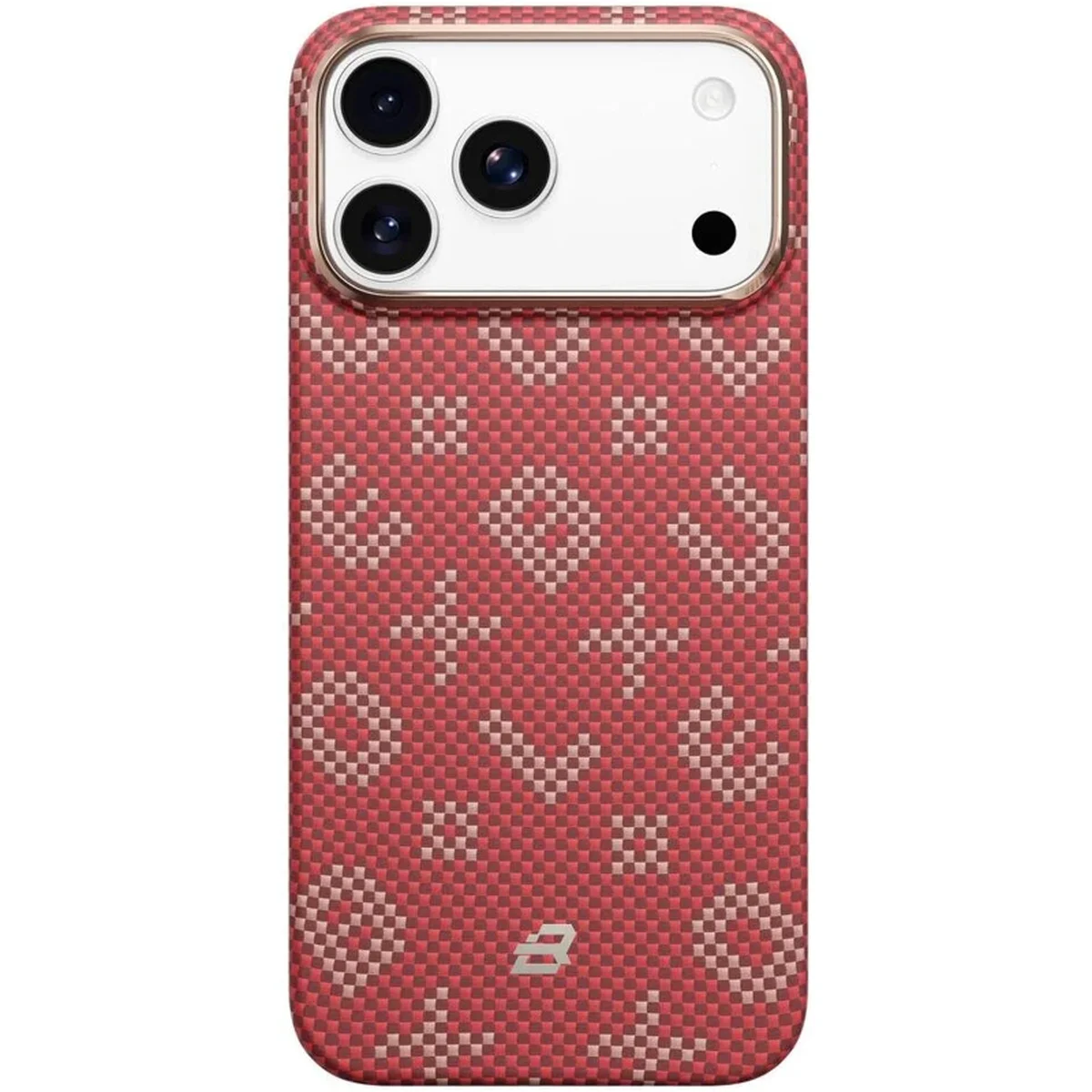 TPU+PC чехол Blueo Gilded Tactile Woven with MagSafe для Apple iPhone 17 Pro Max (6.9") Red