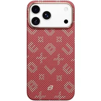 TPU+PC чехол Blueo Gilded Tactile Woven with MagSafe для Apple iPhone 17 Pro Max (6.9") Red