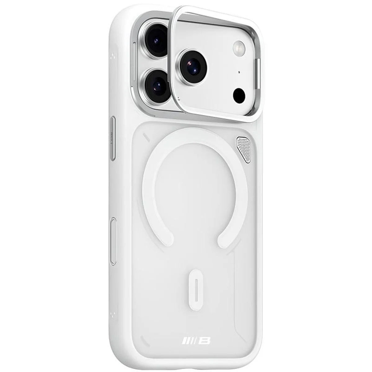 TPU+PC чехол Blueo Frosted Heat Dissipation Stand with MagSafe для Apple iPhone 17 Pro Max (6.9") Белый