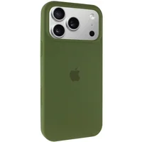 Чехол Silicone Case Full Protective (AA) для Apple iPhone 17 Pro Max (6.9") Зеленый / Dark Olive