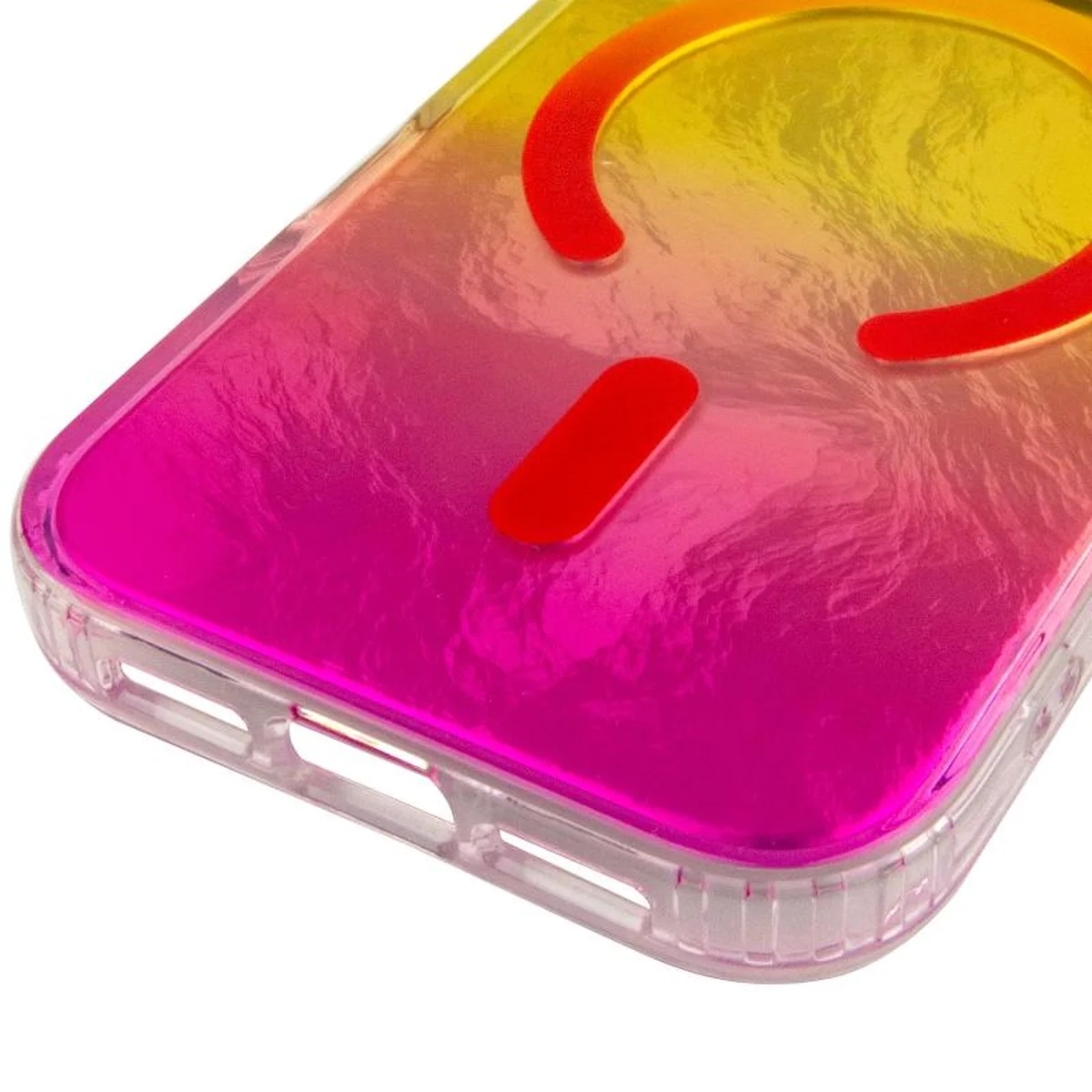 Чехол TPU Shiny Mountain (MagFit) для Apple iPhone 17 Pro Max (6.9") Yellow / Pink