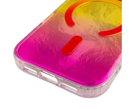 Чехол TPU Shiny Mountain (MagFit) для Apple iPhone 17 Pro Max (6.9") Yellow / Pink