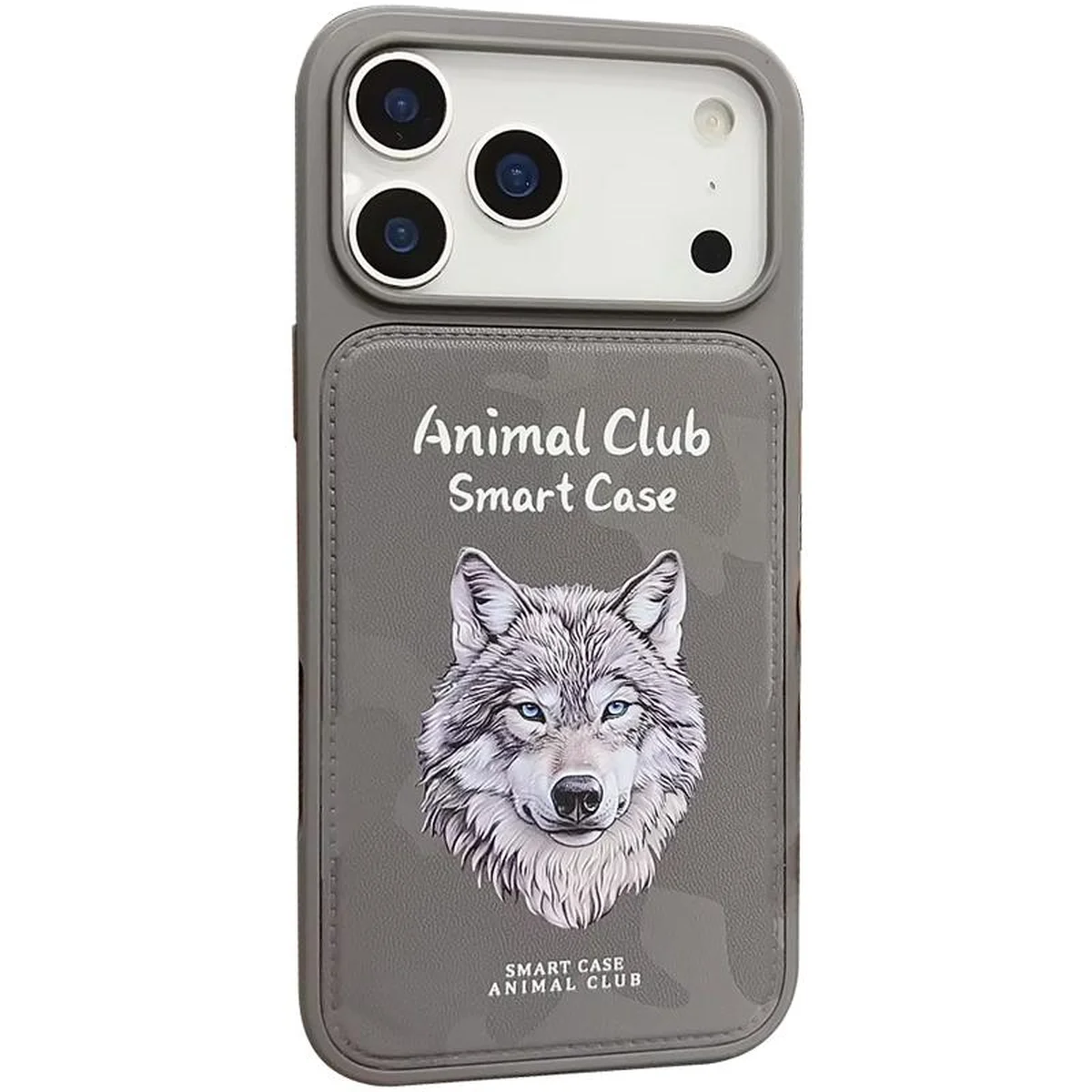 TPU+PC чехол Animal Club для Apple iPhone 17 Pro Max (6.9") Titanium Gray