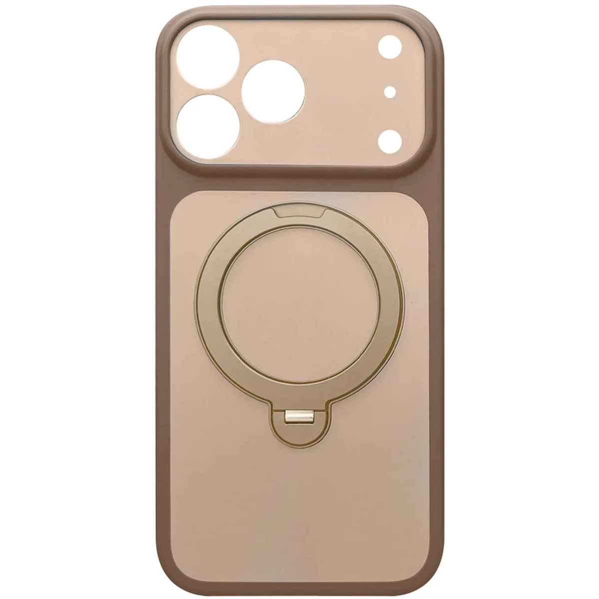 Чехол Ummi Full Camera with MagSafe HQ Ring для Apple iPhone 17 Pro Max (6.9") Brown Gold