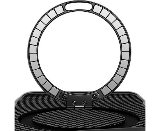 TPU+PC чохол Metal Buttons with MagSafe Carbon Ring для Apple iPhone 17 Pro Max (6.9") Чорний