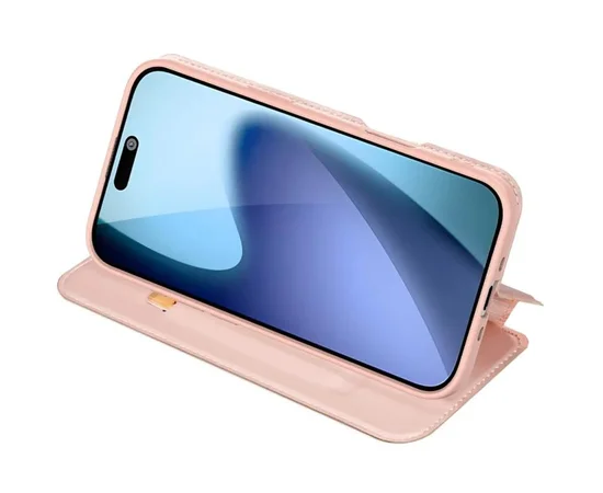 Чохол-книжка Dux Ducis з кишенею для візиток для Apple iPhone 17 Pro Max (6.9") Rose Gold
