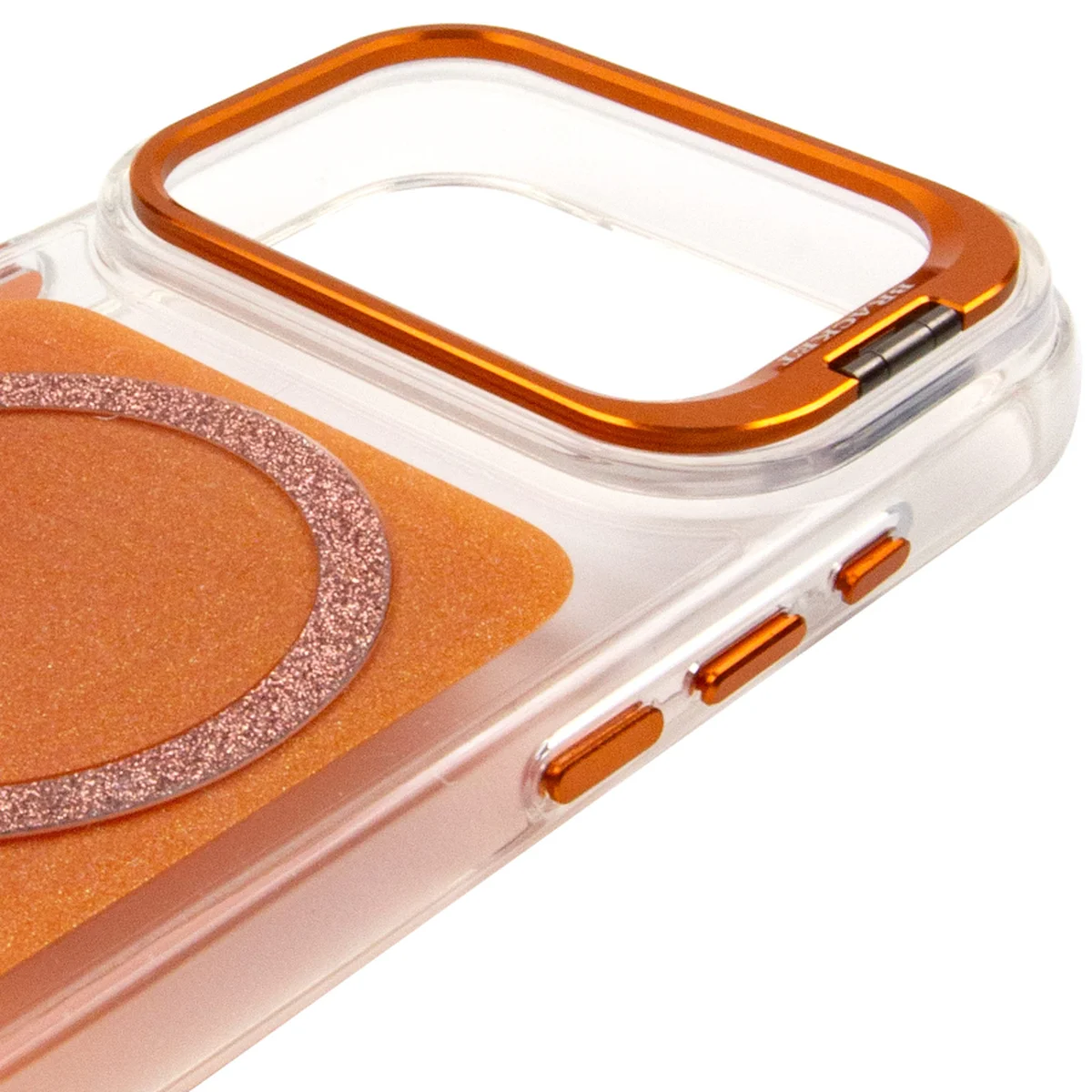 Чехол TPU+PC Jewel Sparkle with MagSafe для Apple iPhone 17 Pro Max (6.9") Orange Sparkle