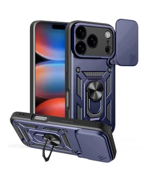 Чохол Ummi Camshield Serge Ring для Apple iPhone 17 Pro Max (6.9") Синій / Navy