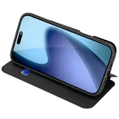 Чехол-книжка Dux Ducis с карманом для визиток для Apple iPhone 17 Pro Max (6.9") Черный