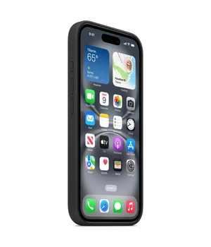 Чехол Silicone case (AAA) with Magsafe and Animation для Apple iPhone 17 Pro Max (6.9") Black