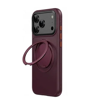 Чохол Ummi Stylish with MagSafe Ring для Apple iPhone 17 Pro Max / 18 Pro Max (6.9") Deep Cherry