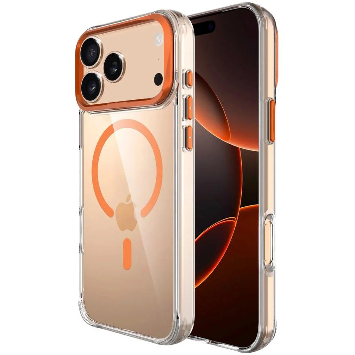 Чохол TPU Space Case Apex with MagSafe для Apple iPhone 17 Pro Max (6.9") Papaya