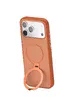 TPU+PC чехол Metal Buttons with MagSafe Colorful HQ Ring для Apple iPhone 17 Pro Max (6.9") Orange
