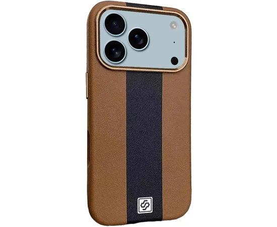 Кожаный чехол Rally with MagSafe для Apple iPhone 17 Pro Max (6.9") Brown / Black