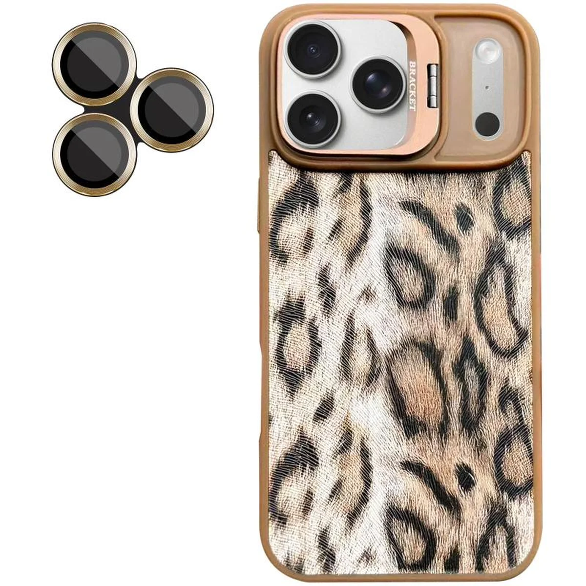 Чохол TPU+PC Wild Leopard with MagSafe and Lens для Apple iPhone 17 Pro Max (6.9") Brown