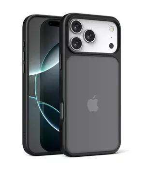 TPU+PC чехол Metal Buttons для Apple iPhone 17 Pro Max (6.9") Черный / Black