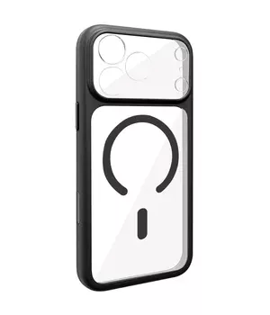 Чехол TPU GETMAN Moon Clear with MagSafe для Apple iPhone 17 Pro Max (6.9") Black