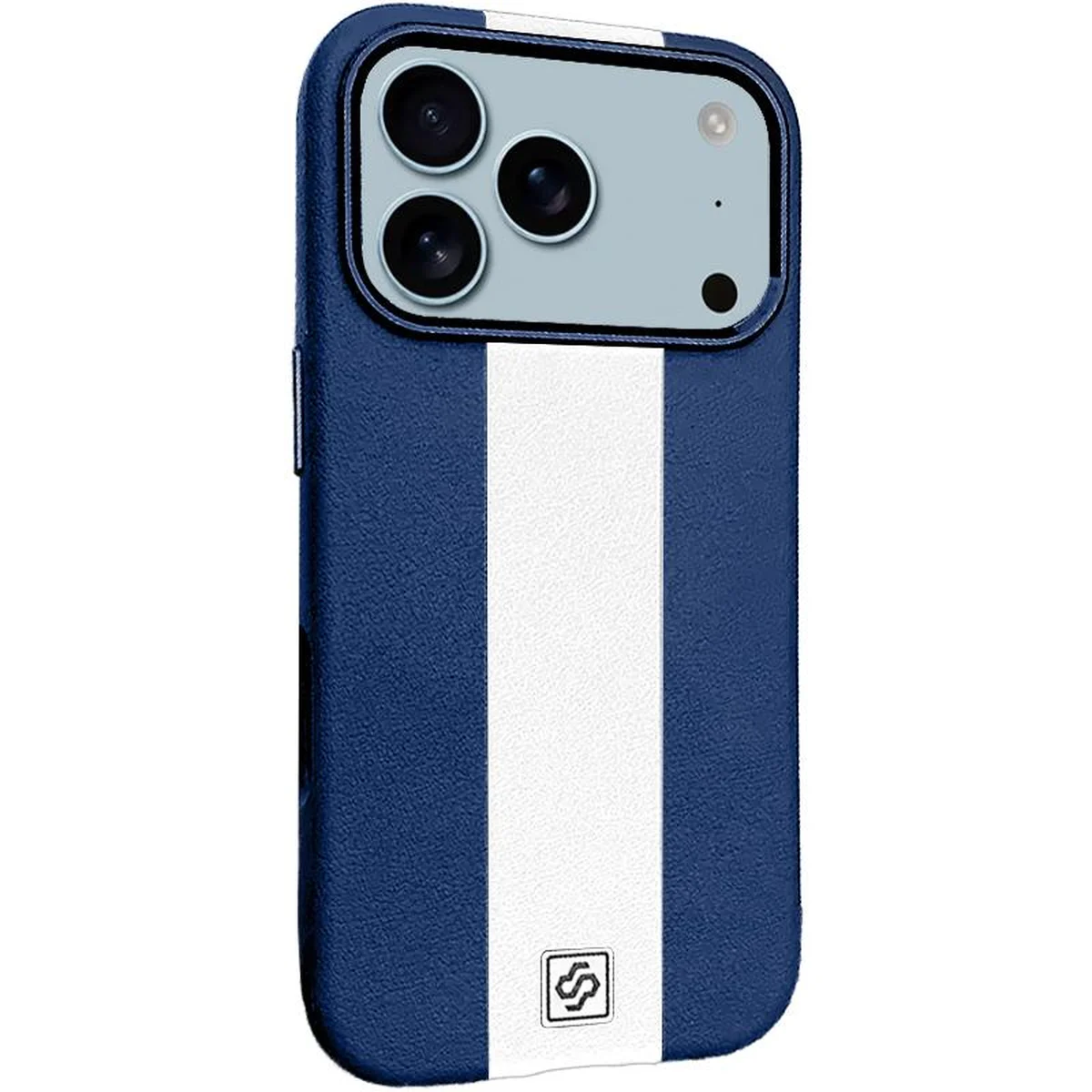 Кожаный чехол Rally with MagSafe для Apple iPhone 17 Pro Max (6.9") Blue / White