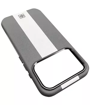 Шкіряний чохол Rally with MagSafe для Apple iPhone 17 Pro Max (6.9") Grey / White
