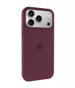 Чохол Silicone Case Full Protective (AA) для Apple iPhone 17 Pro Max (6.9") Бордовий / Plum