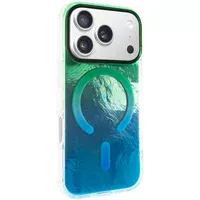 Чехол TPU Shiny Mountain (MagFit) для Apple iPhone 17 Pro Max (6.9") Green / Blue