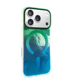 Чехол TPU Shiny Mountain (MagFit) для Apple iPhone 17 Pro Max (6.9") Green / Blue