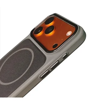 Чохол TPU TechWoven Hybrid with MagSafe для Apple iPhone 17 Pro Max (6.9") Grey / Black